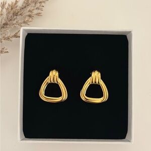 18K Gold Plated Earrings - Gold Jewelry